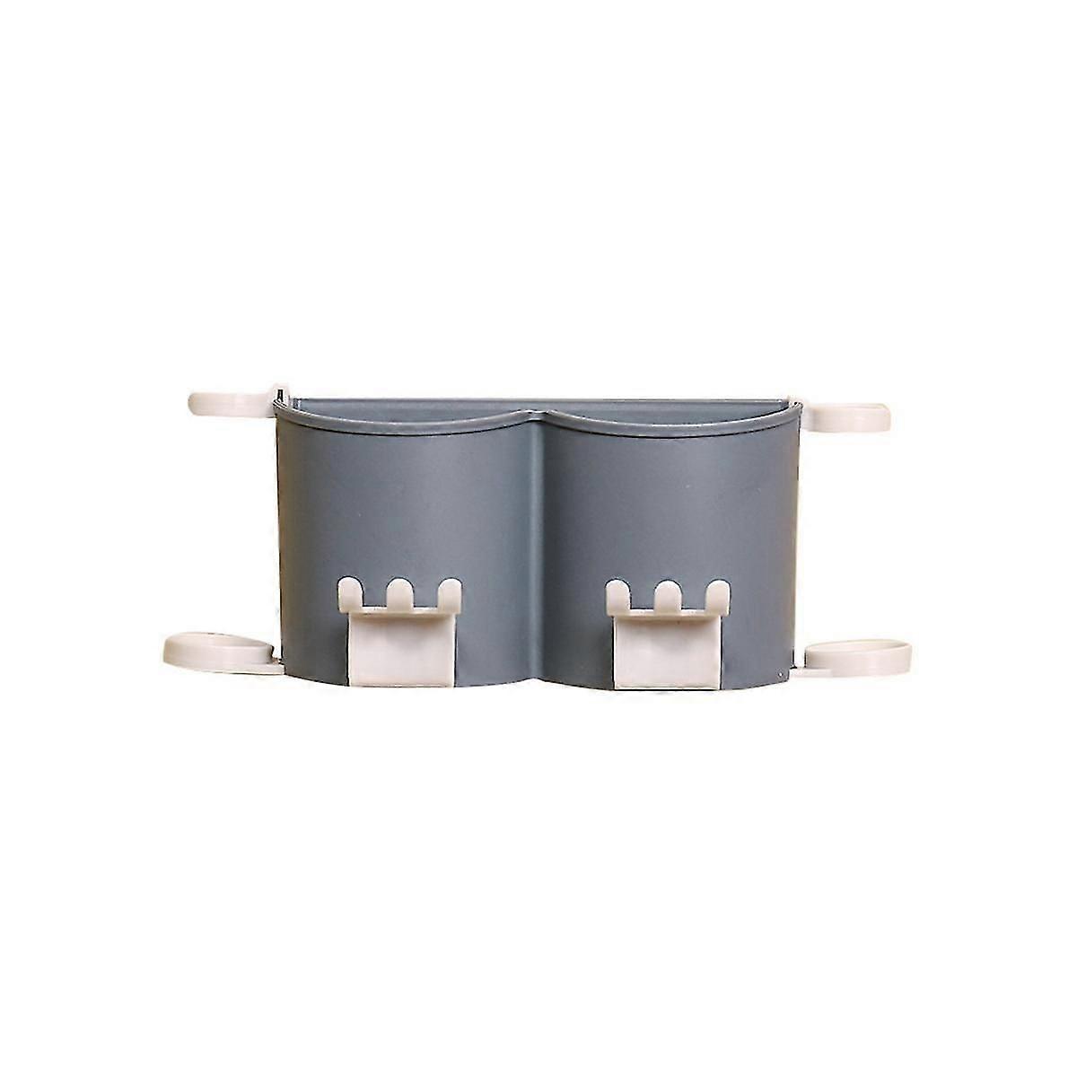 Electric Toothbrush Holder Wall Mounted Toothpaste Dispenser Adhesive Ventilated Toothpaste Holder