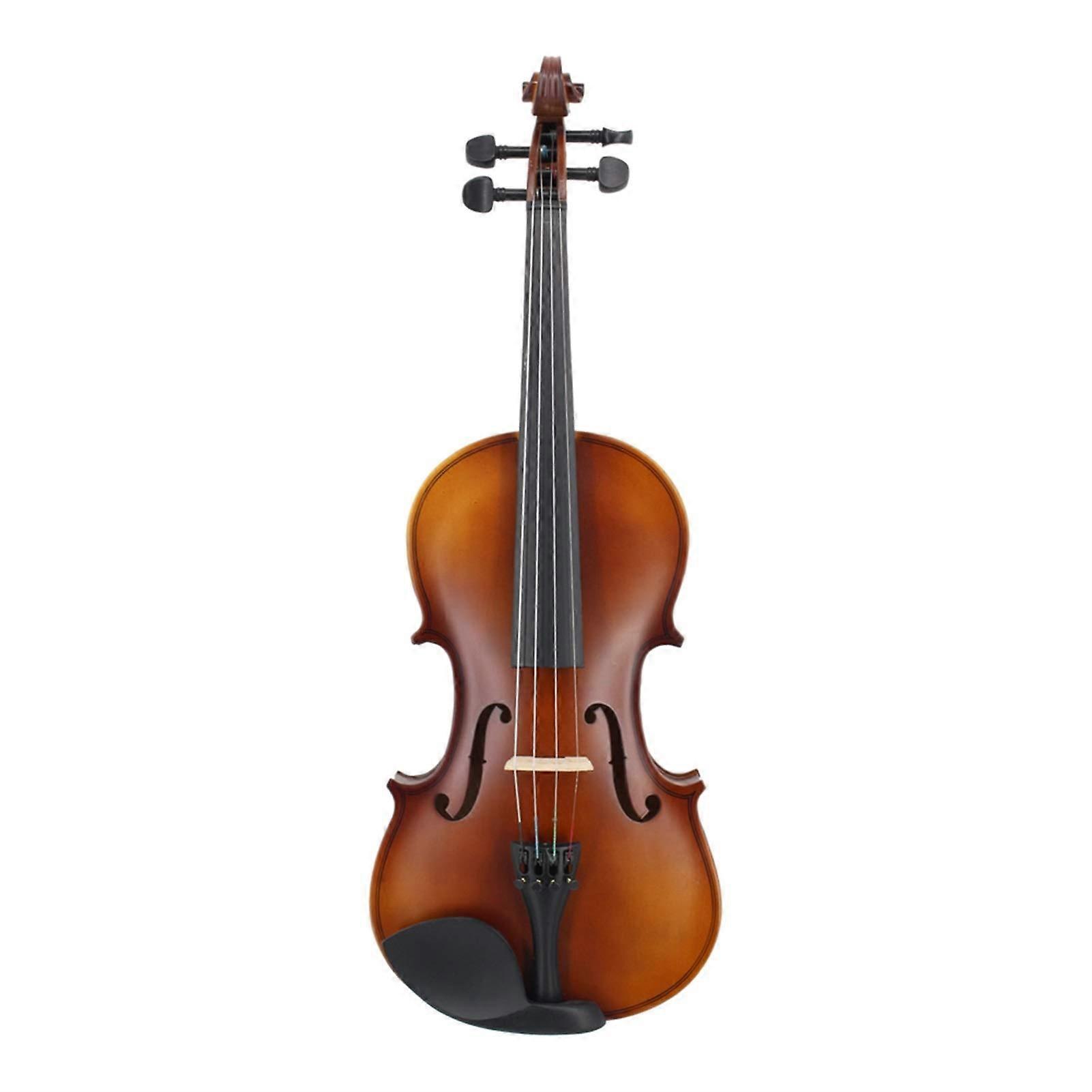 Beginner 1/2 Size Violin for Kids Students Solid Wood with Case Bow Strings Matte Finish