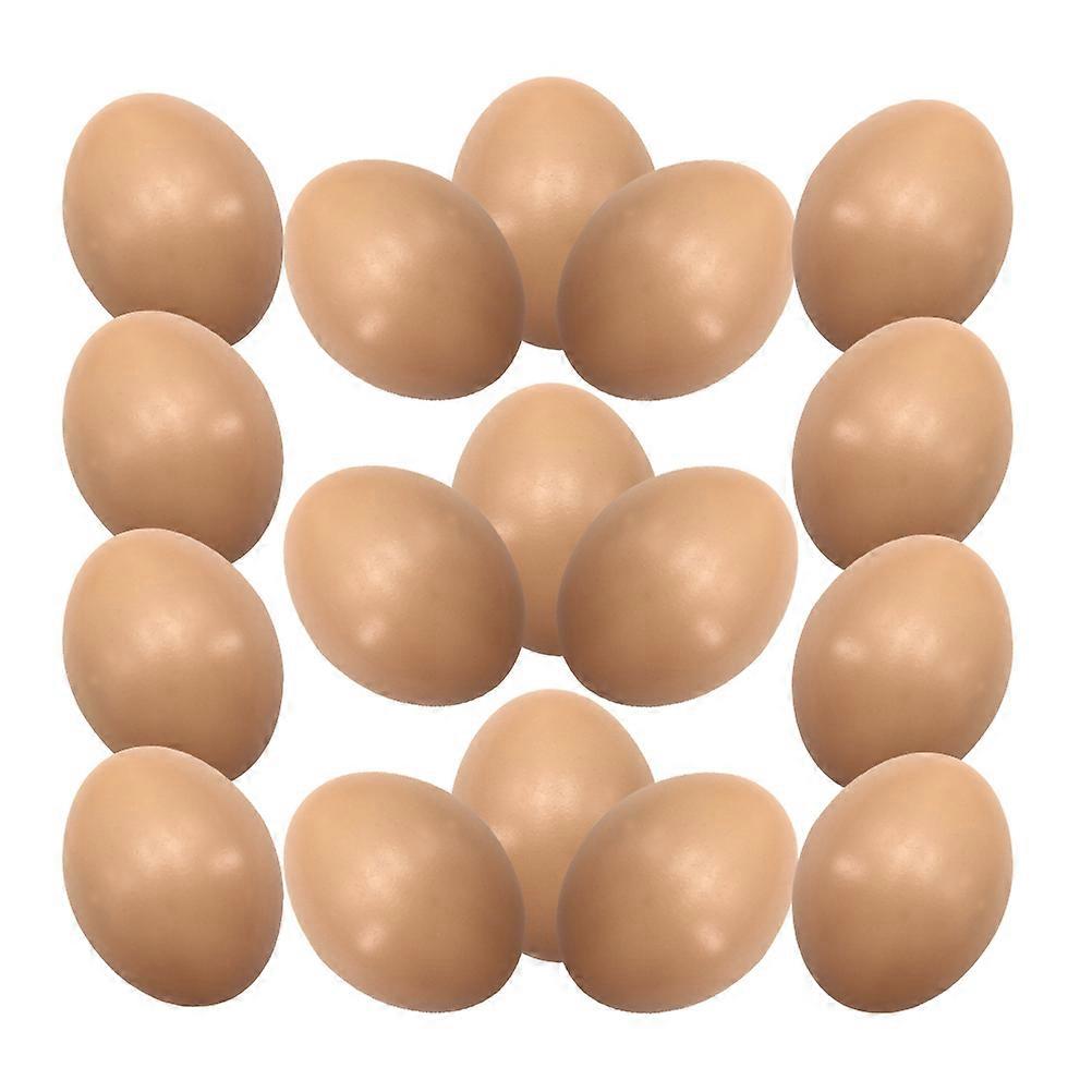 Fake Eggs DIY Easter Eggs for Decoration 100Pcs Khaki PP Material Simulation