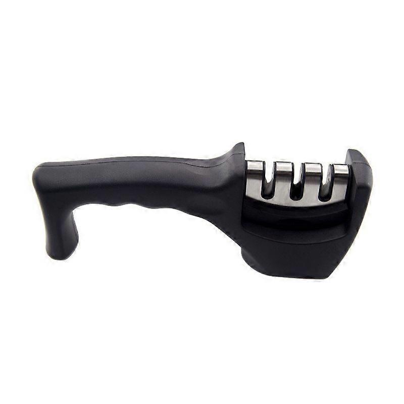 Three-stage rapid knife sharpener, a household kitchen knife sharpening tool.