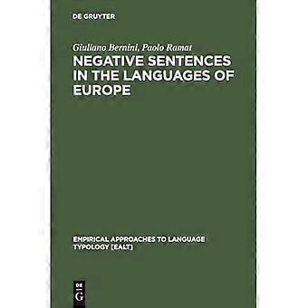 Nekande meningar i europeiska språk: Ett typologiskt tillvägagångssätt