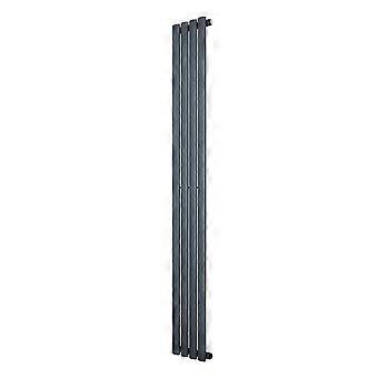 Oval Single Column Radiator 1800 x 240mm Modern Designer Single Panel Central Heating Heater Matt