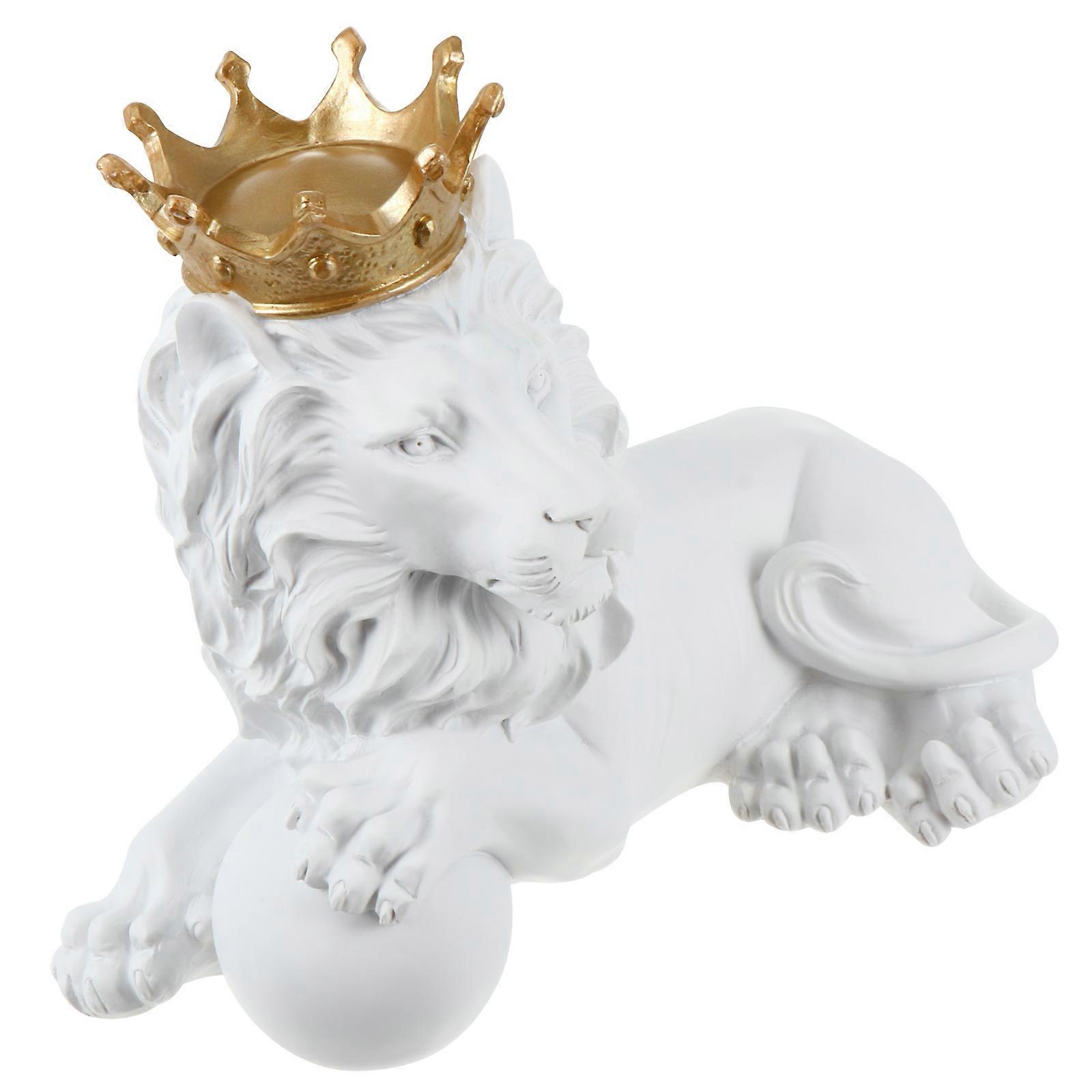 Décoration de bureau en résine en forme de lion (1 pièce)