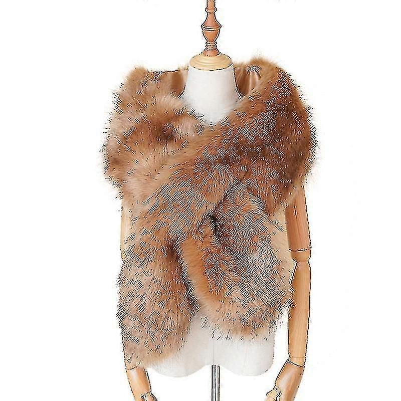 Faux Fox Fur Chal Collar Piel