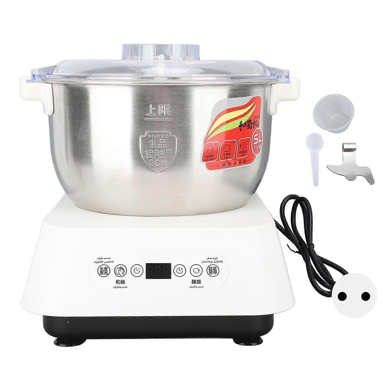 200W 5L Dough Maker with Ferment Function Microcomputer Timing Face Up Touch Panel Smart Chip Control 2538C Constant Temperature