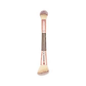 1 Stück doppelseitiger Konturpinsel, Modellierpinsel, Puderpinsel, Rougepinsel, Make-up-Pinsel, Kosmetikwerkzeug, Gesichtspinsel
