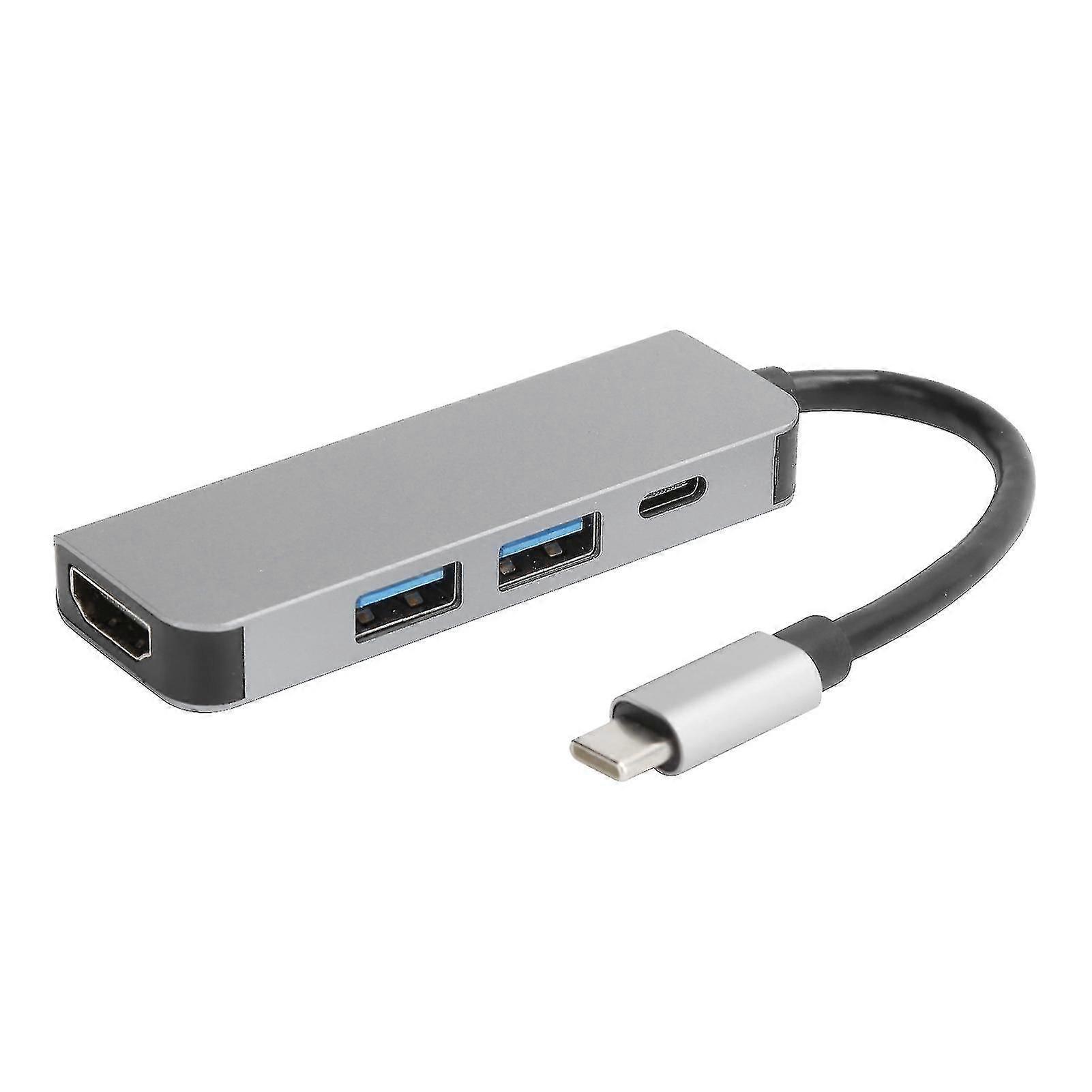4-in-1 USB C Docking Station, Type C to HDMI and USB 3.0 Adapter, 4K 30Hz, 5Gbps Data Transfer for Laptop Tablet