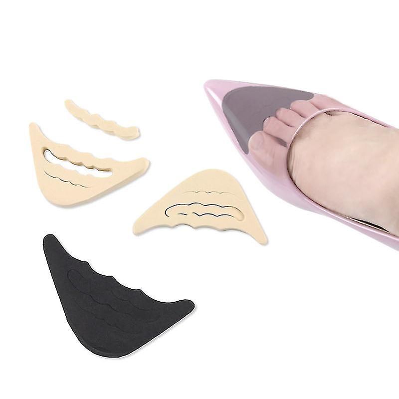 Γυναικεία ρυθμιζόμενα ψηλά τακούνια forefoot footpads, 4 ζεύγη, μαύρος, τόνος δερμάτων