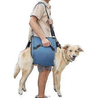 Dog Carrying Harness, Pet Emergency Backpack, Dog Lifting Harness For Nail Trimming For Joint Injuries (xl, Blue)
