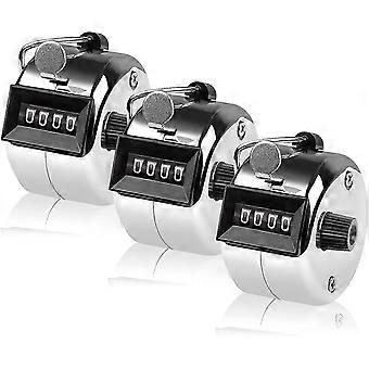 Digit Click Counter - Manueller Metallzähler - Clicker To Count, Score Golf3 Pcs