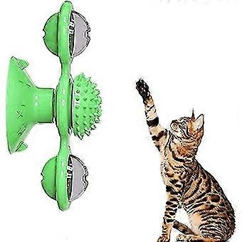 Fun Toy For Cats, Promotes Dental Health And Provides Exercise, With Colorful Spring Set.