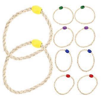 10pcs Ring Toss Rings Throwing Ring Toys Kids Ring Toss Toy Toss Rings Replacement For Carnival Party Garden Game Toss Ring Game Set