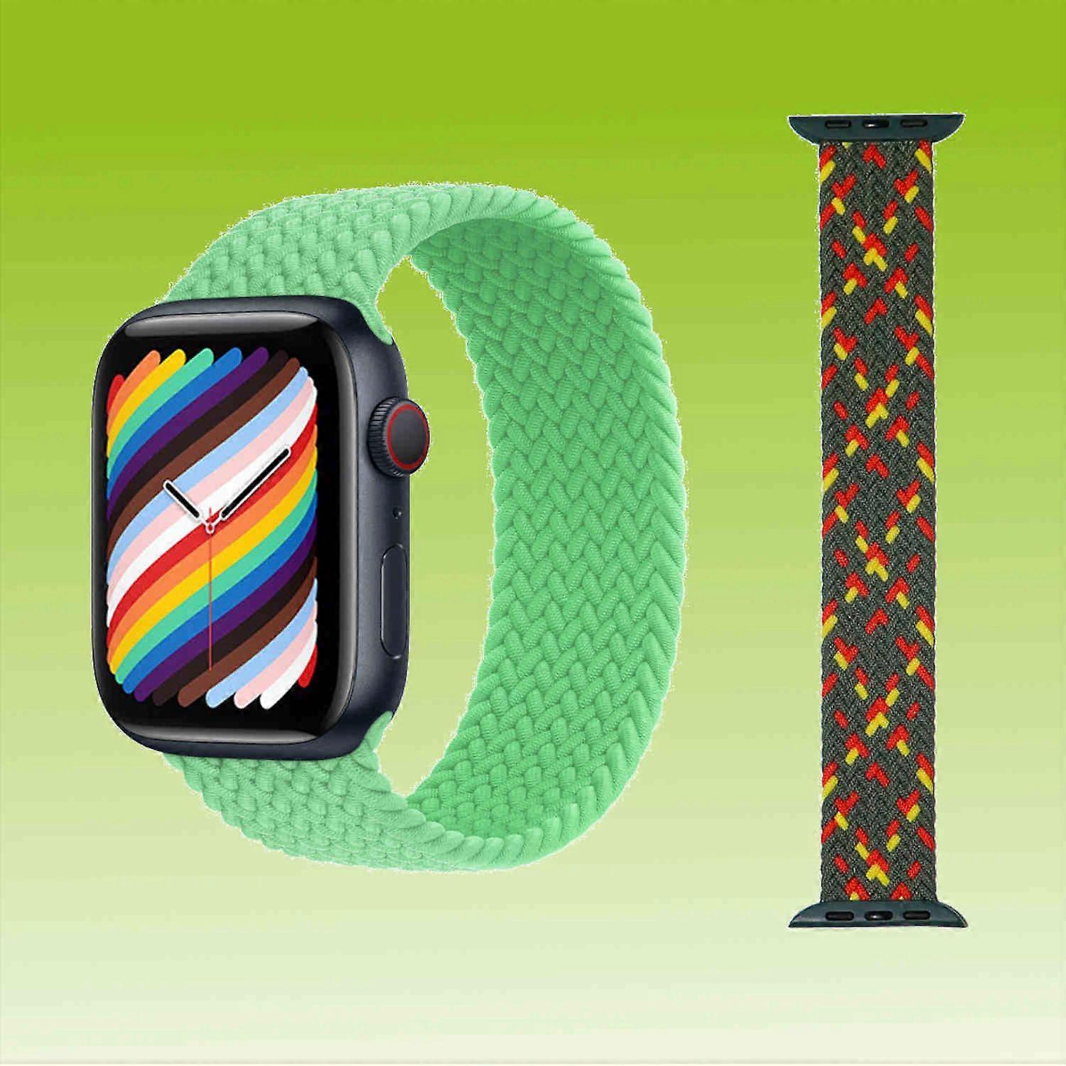 Replacement Nylon Watch Band for Apple Watch Series 10 46mm / 1 + 2 Ultra 49mm 9 / 8 / 7 45 / 6 SE 5 4 44 / 3 2 1 42mm