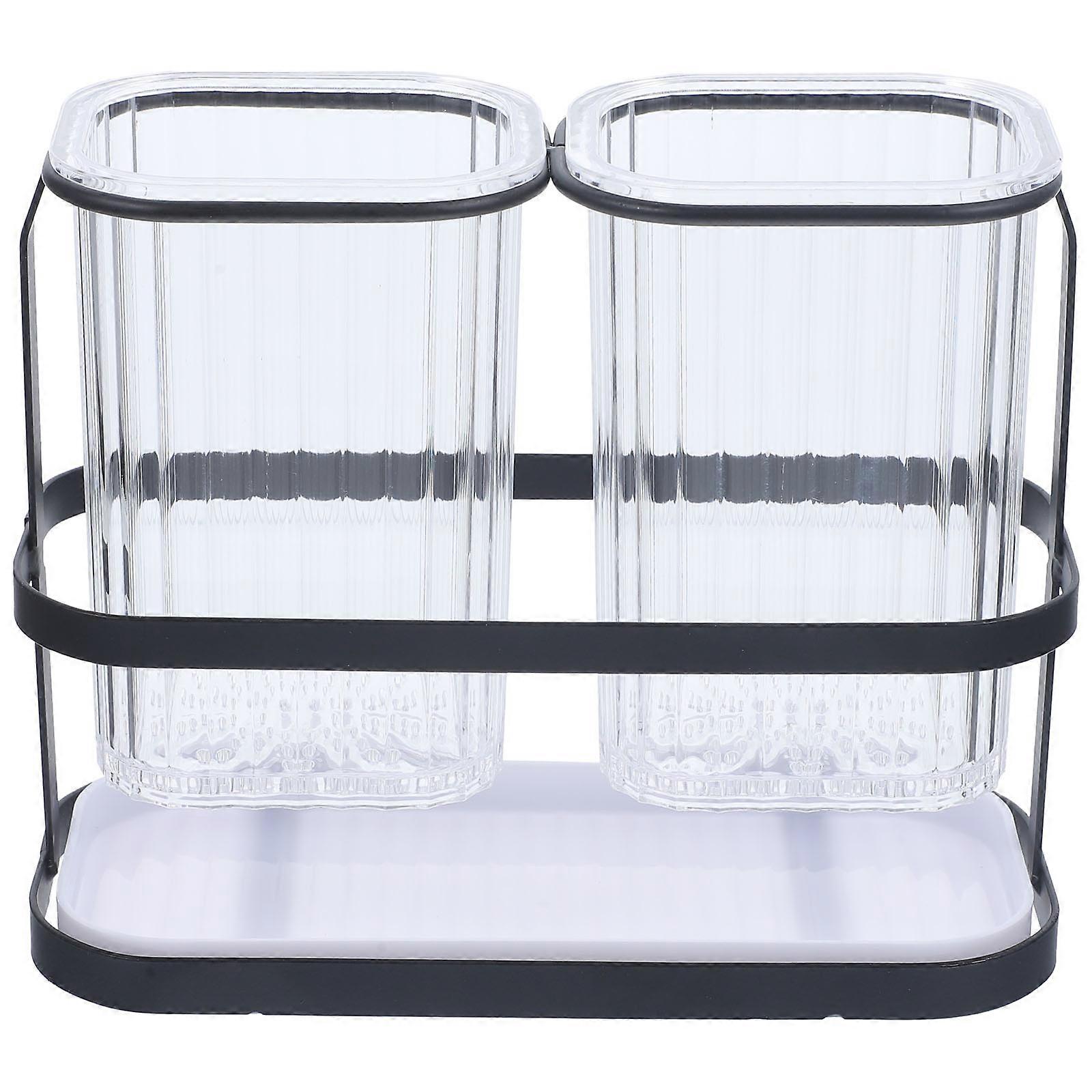 Utensil Holder Wall Mount Multi-Function Cutlery Organizer 3Pcs Set