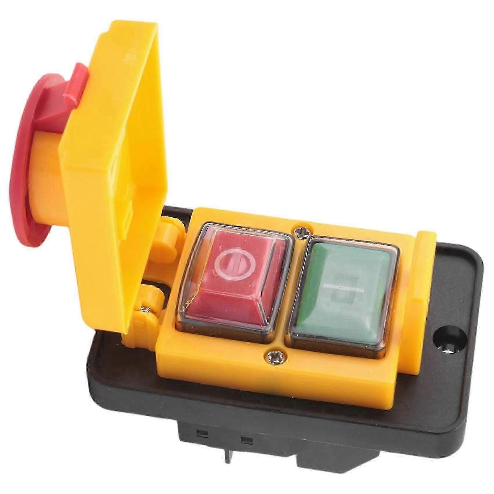 Emergency Stop Push Button Switch, 7-Pin, 400V, 10A, IP55, Three-Phase, Electromagnetic