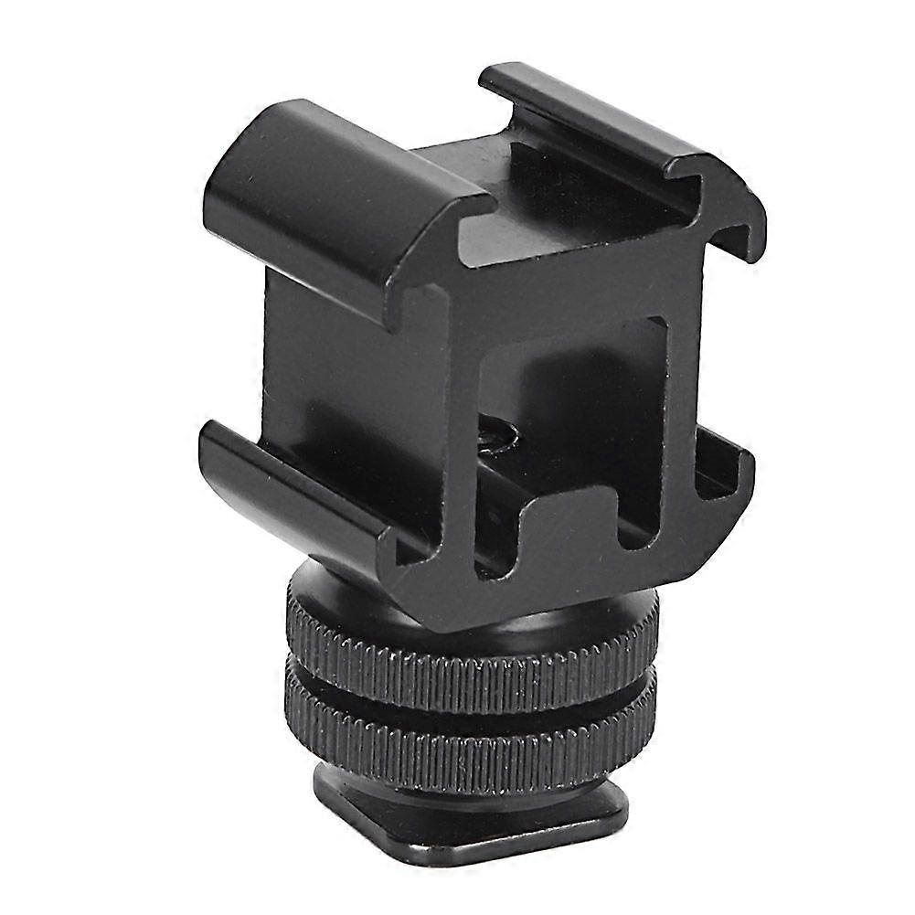 1/4'' Dual Layer Screw One for Three Hot Cold Shoe Base Fill Light Multifunction Bracket