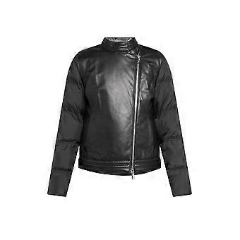 Hybrid Leather Caban Jacket