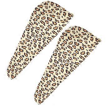 2pcs bonnet de douche bonnet de séchage des cheveux serviette turban bonnet de douche couverture de cheveux pour la douche