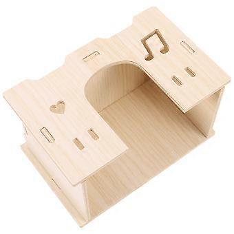 Small Animal House Wooden Guinea Pig Hideout for Pet Use