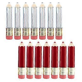 14 leere Lipgloss-Tuben in verschiedenen Farben, Kunststoff, zum Selbermachen kreativer Lipgloss-Produkte, zur Aufbewahrung
