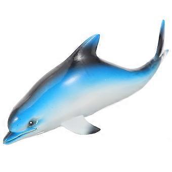 Realistische Delfinstatue, Gartendekoration, Tierfigur, Ornament, kleines Delfinmodell aus Kunststoff