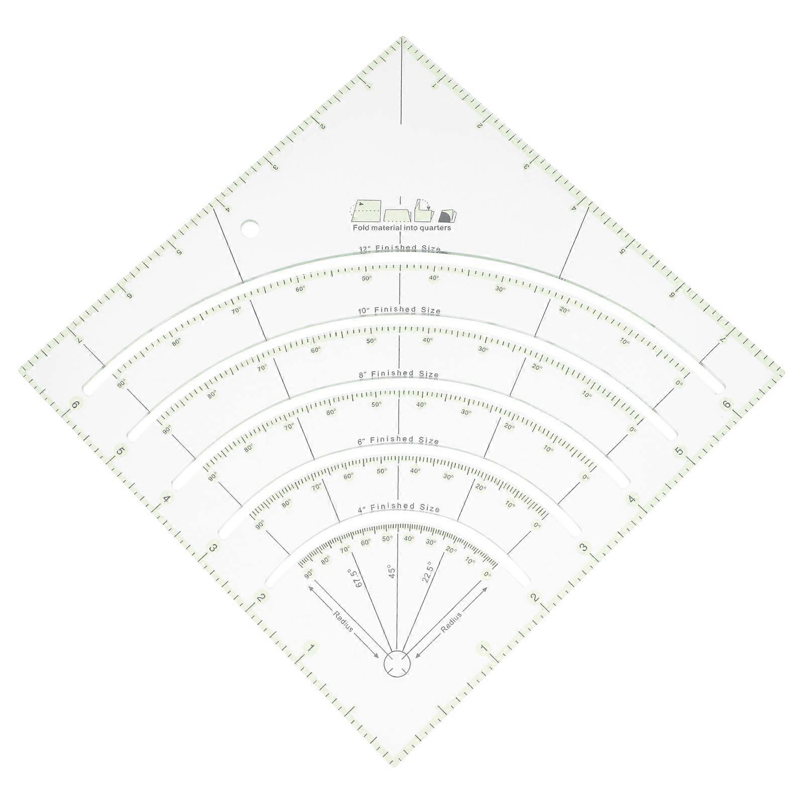 Acrylic Quilting Ruler Multifunctional Patchwork Ruler Sewing Craft Tool
