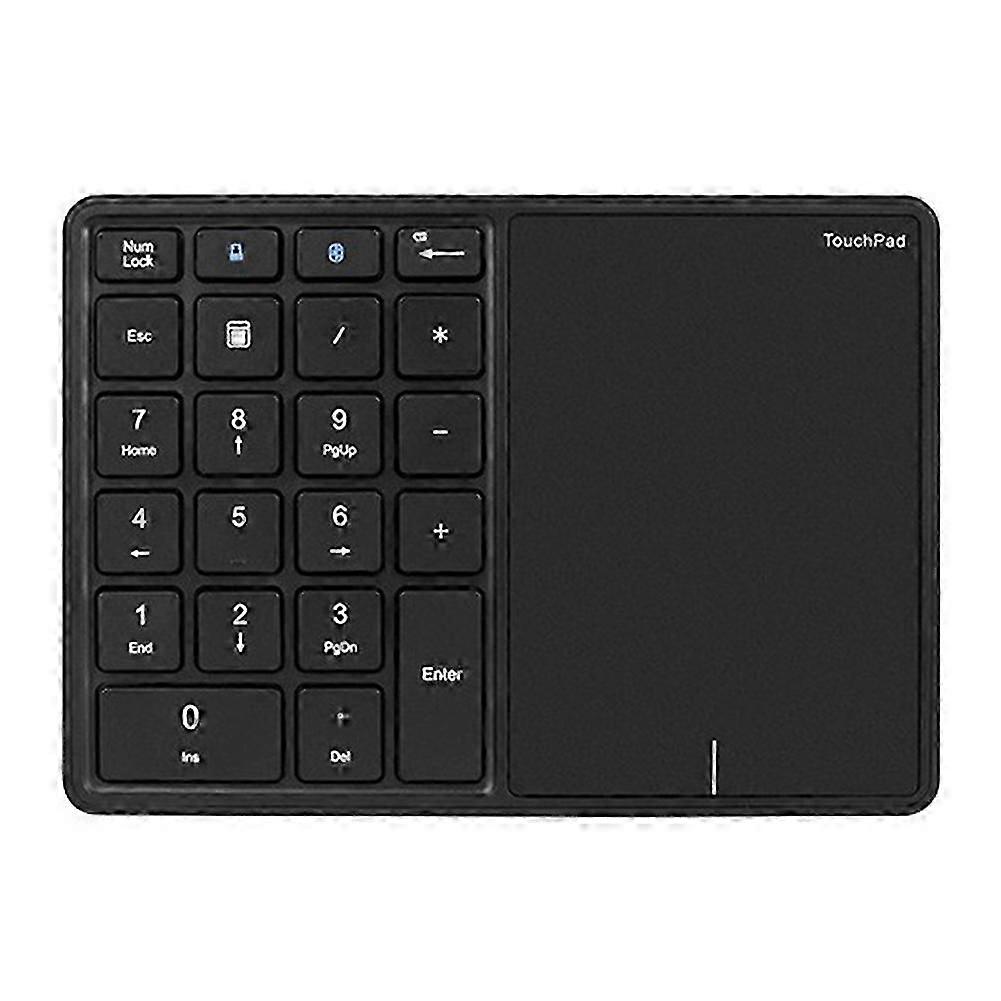 Bluetooth Numeric Keyboard with Touchpad Rechargeable USB Wireless Numeric Keyboard for Android, Windows, IOS