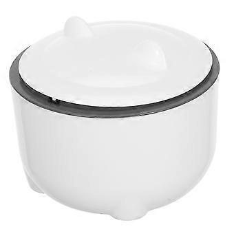 Plastic Enclosed Cat Litter Trash Can for Odor Sealing 1Set Grey