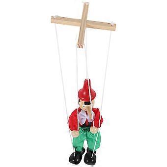 Marionette Puppet for Decoration Handcrafted Pull String Doll Toy