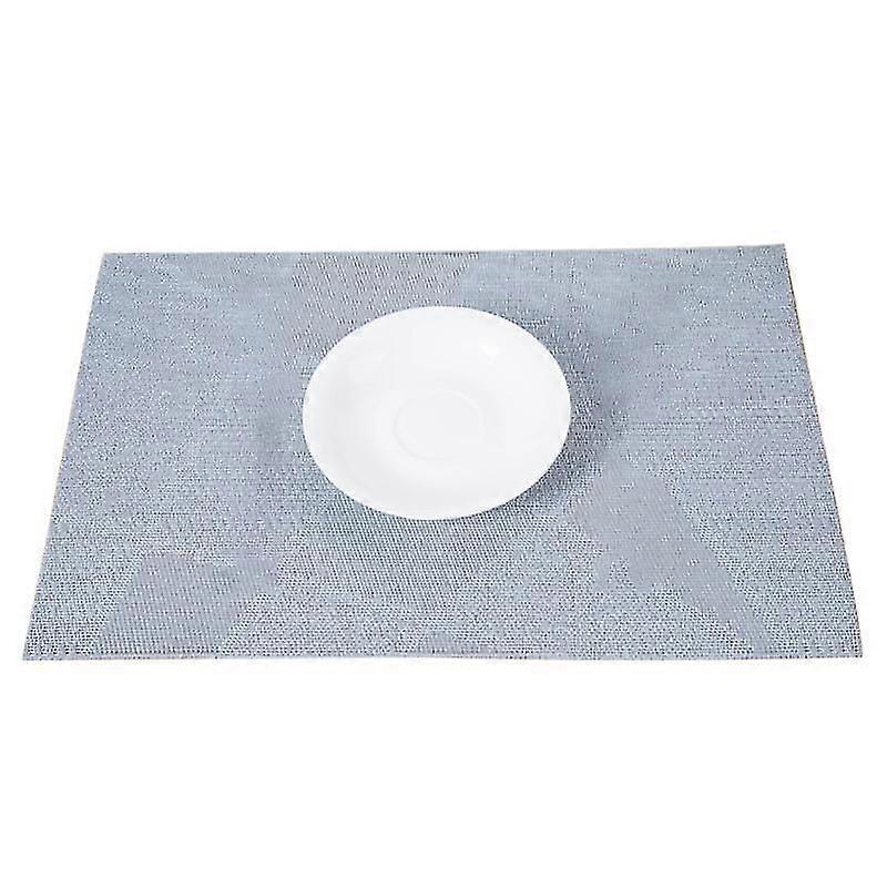 Table Mat Anti-skid Absorbent PVC Geometric Pattern Insulation Pad for Dining Table
