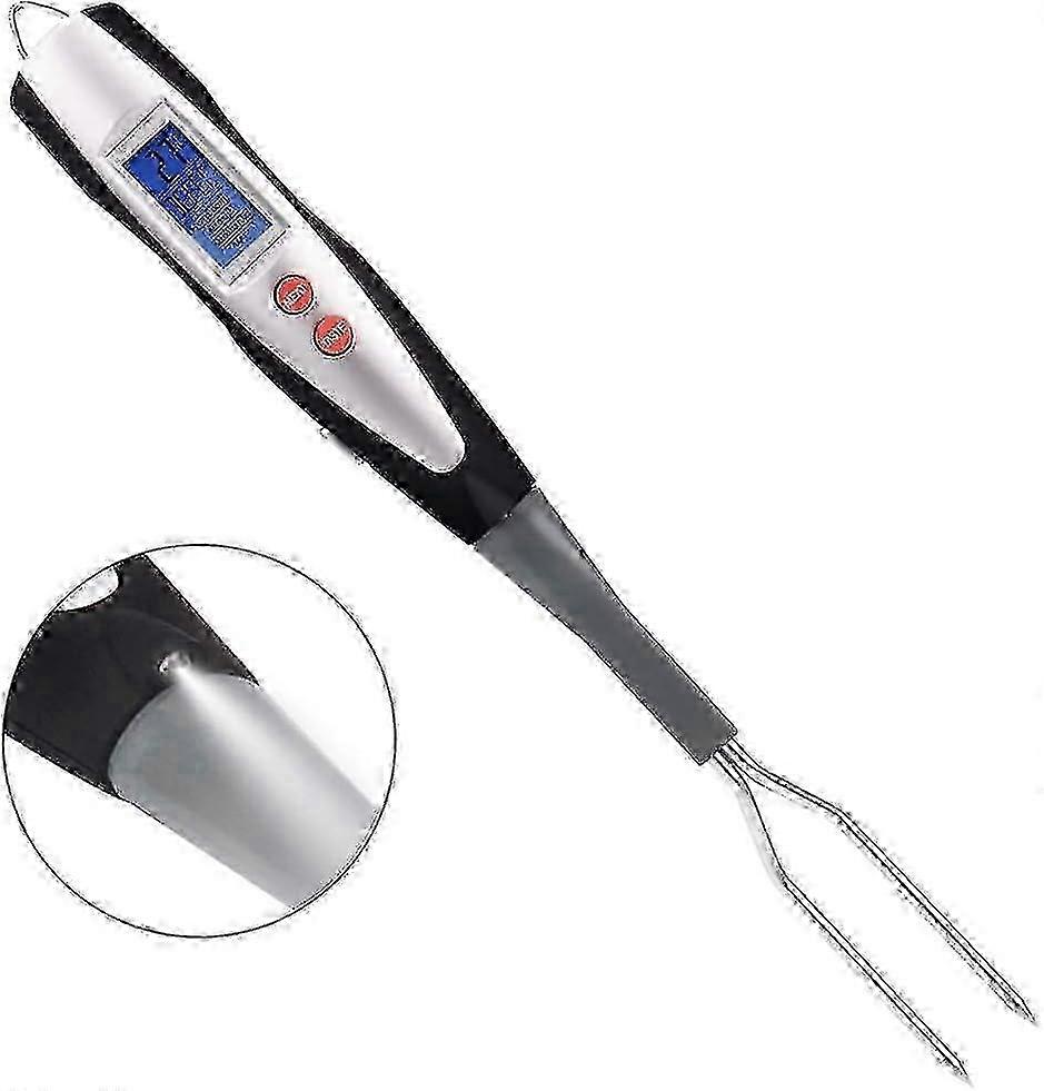 Digital BBQ Fork with Thermometer for Instant Read Meat Cooking