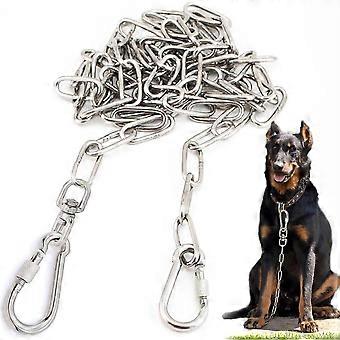 15 ft Dog Chains for Outside - Heavy Dog Tie Out Chain Leash Great for Small to Large Dogs Up to 200Lbs - Chew Proof Long Dog Leash Chain Dog Chain