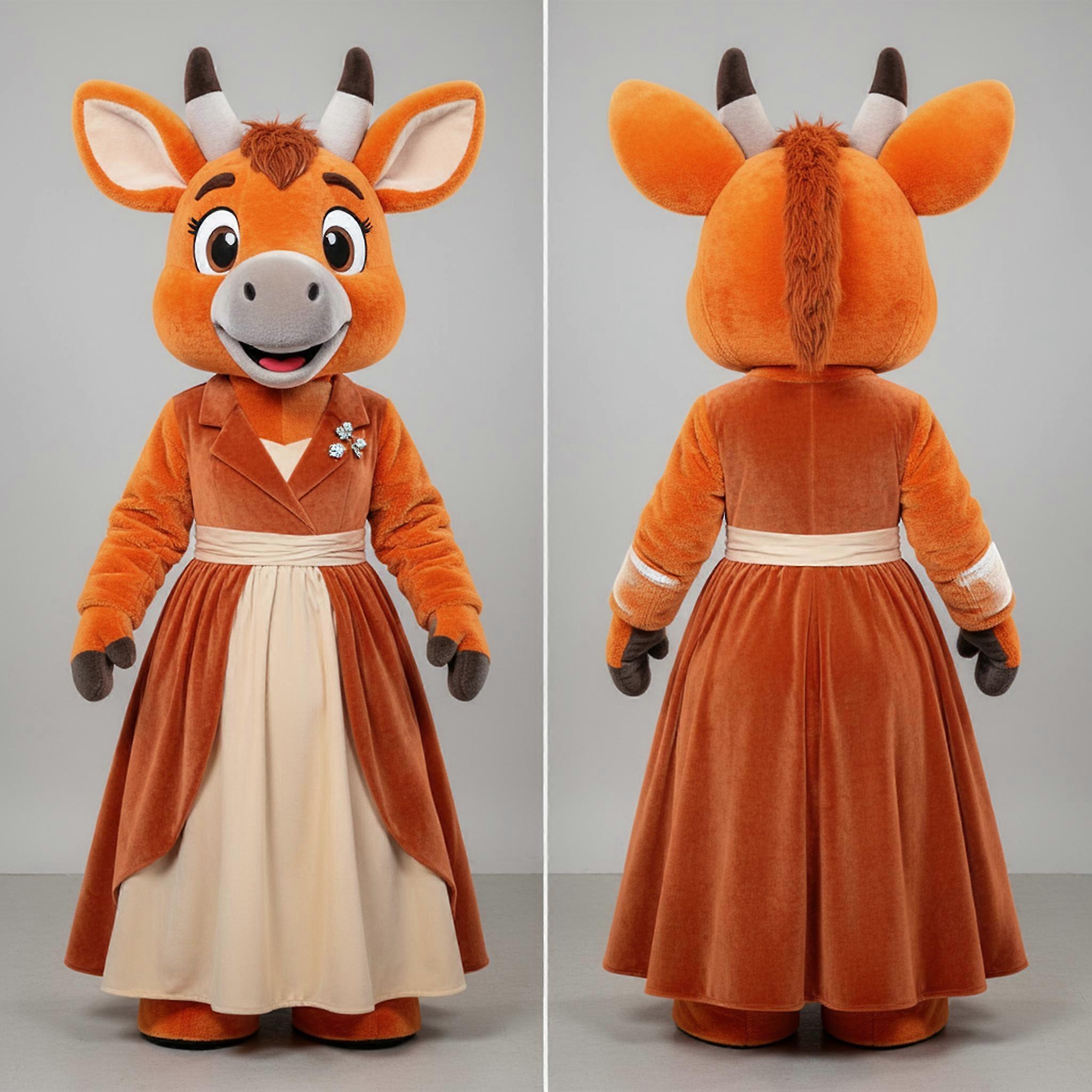 MASTICOT Terracotta Flowing Dress Okapi Mascot