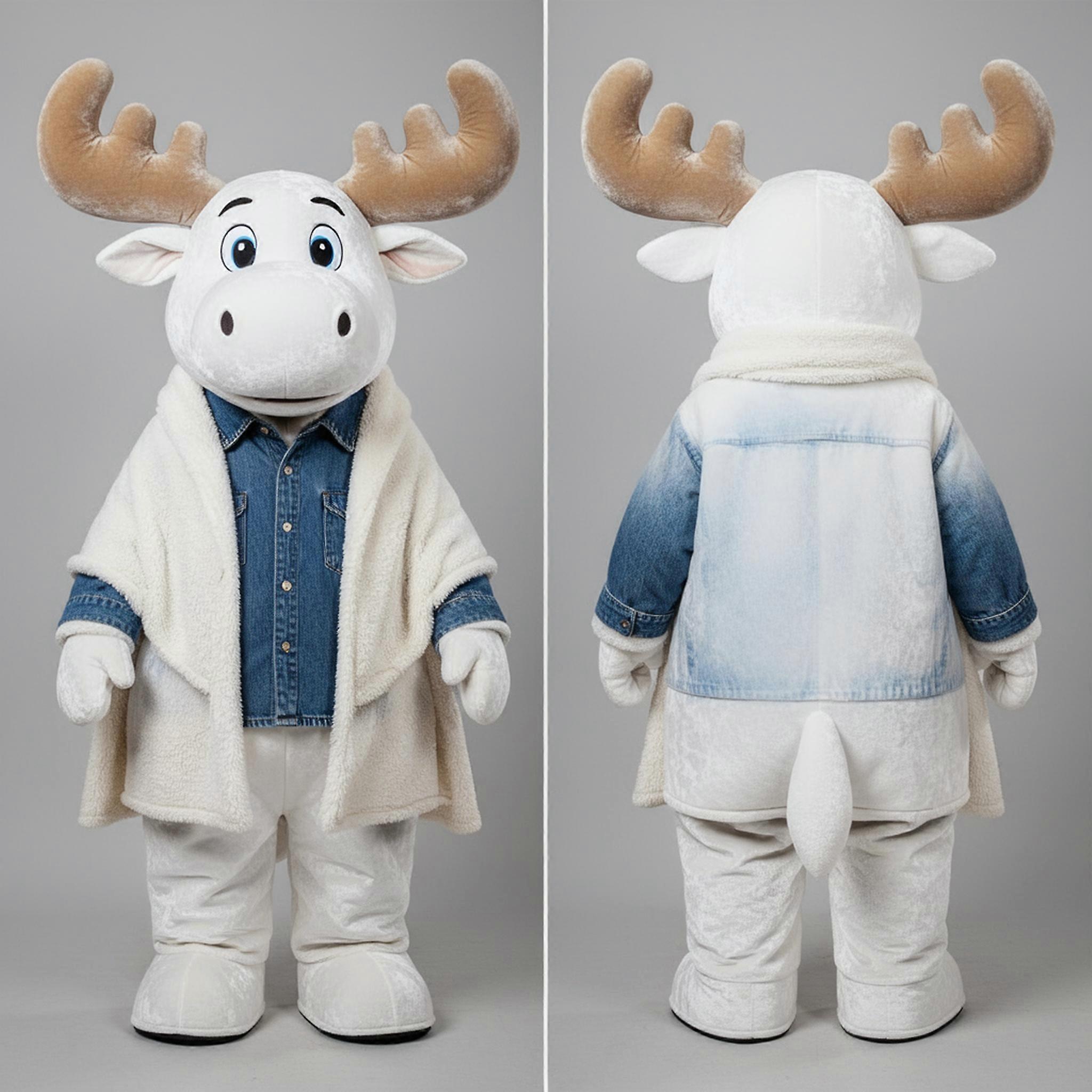 MASTICOT Snow White Cartoon Moose Mascot
