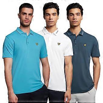 Lyle & Scott Mens Tech Collar Logo Regular Fit Recycled Polo Shirt