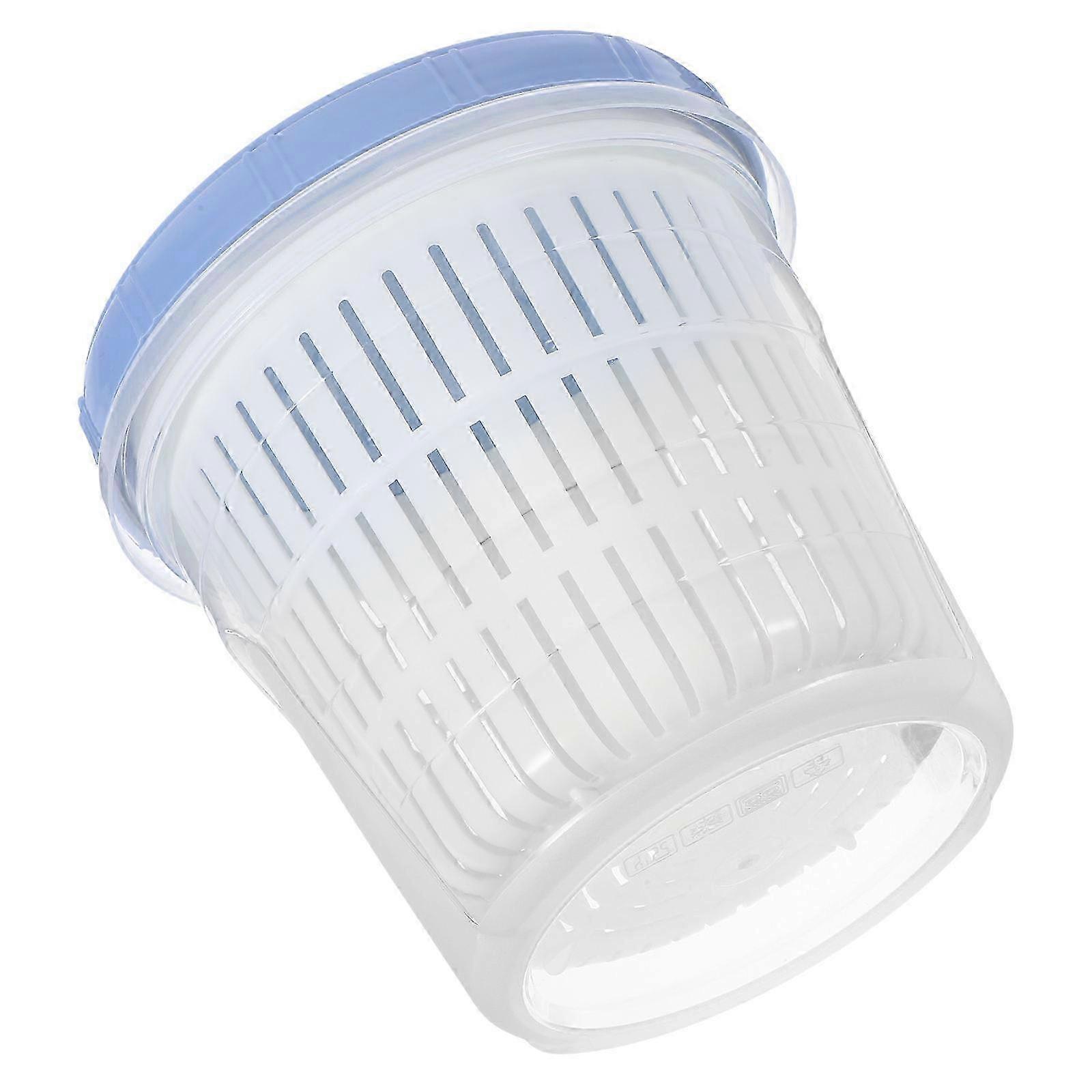 Pickle Jar with Strainer Insert for Food Storage Container Holder