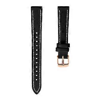 Compatibel met Garmin CIRQA Smart Band. Echt leren horlogebandje van rundleer, verstelbare vervangingsband met roségouden gesp.