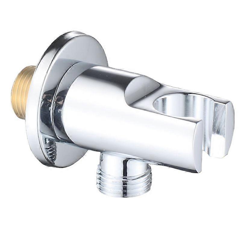 Wall bracket for shower elbow and combination unit, Chrome