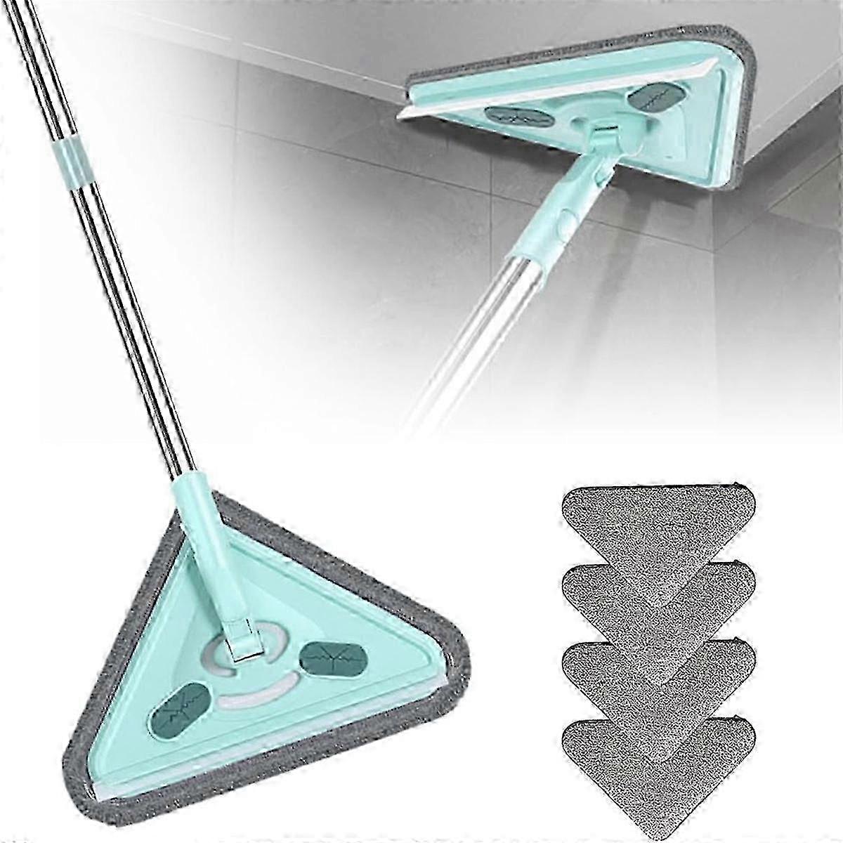Multifunctional Triangle Mop compatible with Wet and Dry Surface Cleaning