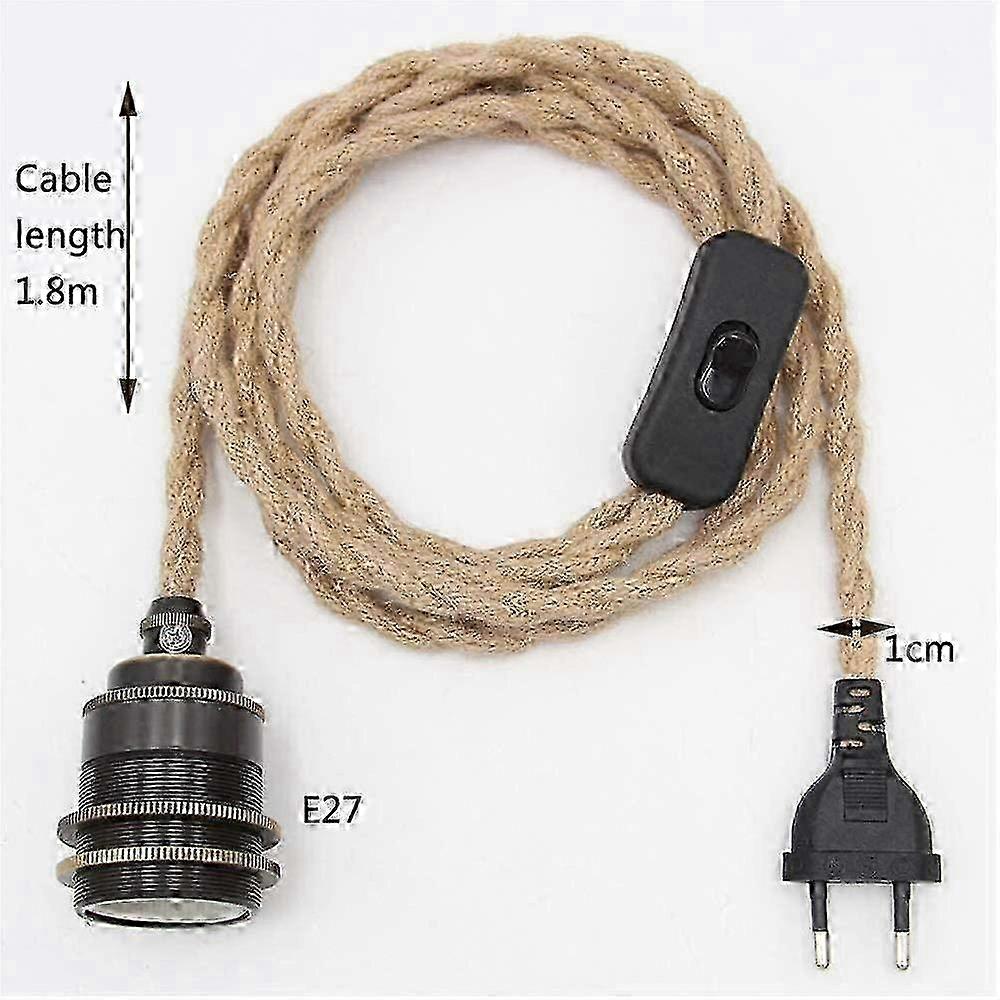 DIY Hemp Rope Hanging Light Kit
