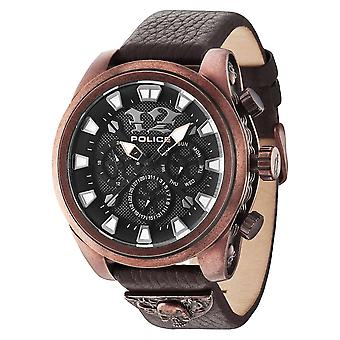 Police watches mephisto Quartz Analog Man Watch with Cowhide Bracelet R1451250001