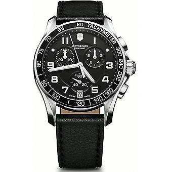 Victorinox Chrono Classic Quarz Analog Herren Uhr mit Rindsleder Armband V241493