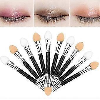 10pcs Double-Ended Eyeshadow Sponge Applicators