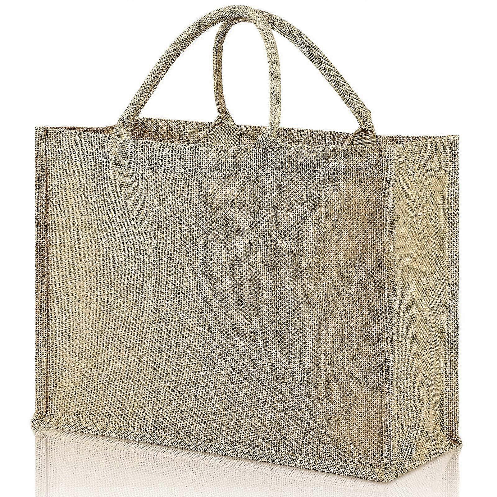 Sturdy Waterproof Burlap Beach Bag