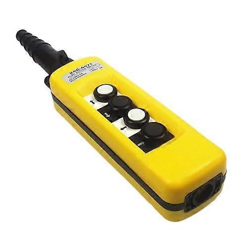 Emergency Stop Button Crane Pendant Control Switch 4 Button Rainproof Hoist Controller Durable Build