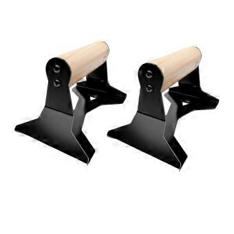 2 Pieces Wooden Press-up Stand Multi-Use Training Wooden Press-up Handles Sturdy