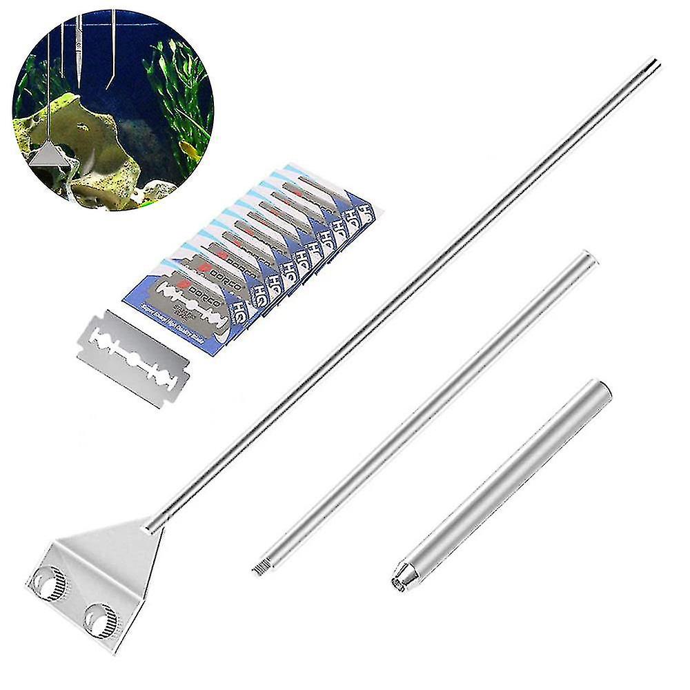 Aluminum Magnesium Alloy Aquarium Scraper Cleaner Brush