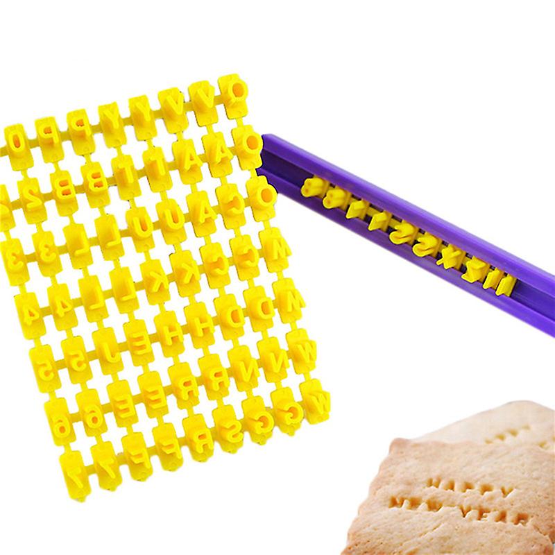 Fashion Alphabet Letter& Number Fondant Cookie Cutter Mold Chocolate Cake Embosser Mould
