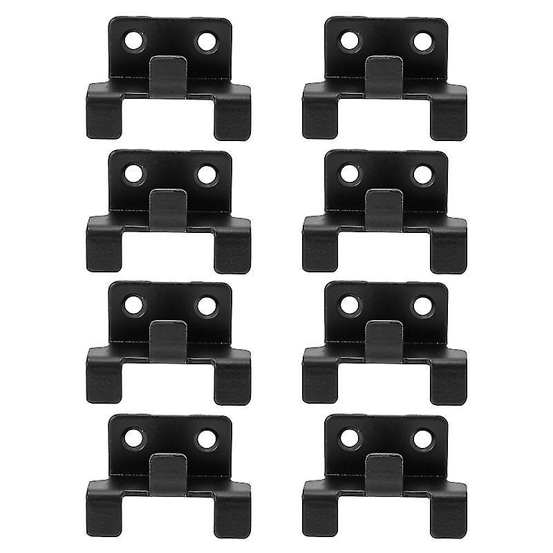 4.6X3.3cm Black Utility Hooks 8pcs Tile Wall Display Hook Ceramic Tile Display Hanging Code Sturdy T