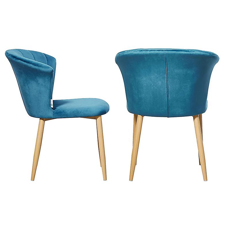 Helsinki Lux Velvet Chairs Set Of 2
